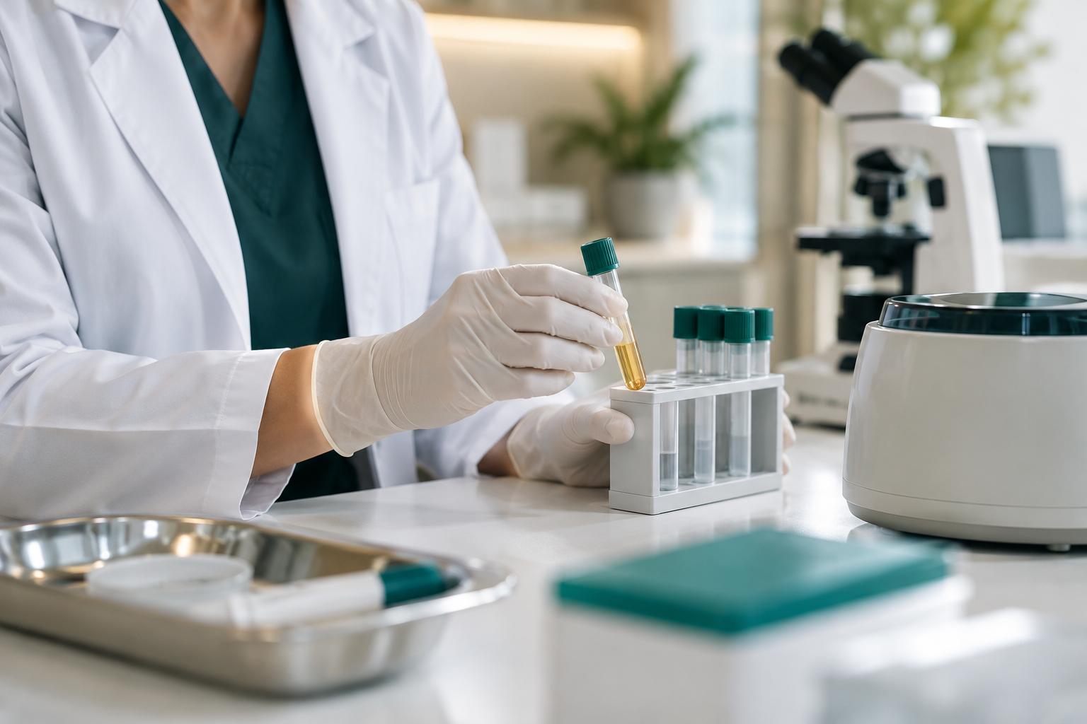 Material para una valoración de laboratorio